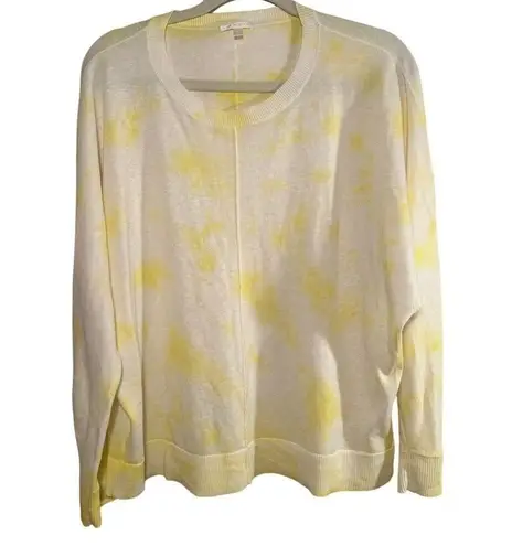 Lisa Todd The Spritz Tie Dye Crewneck Sweater Sz. L Yellow Size L