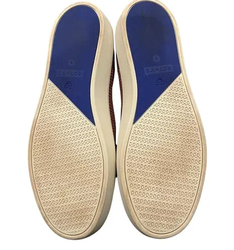 Rothy's Tangerine Triple Stitch Slip on Sneaker Retired Shoes, Sz 9