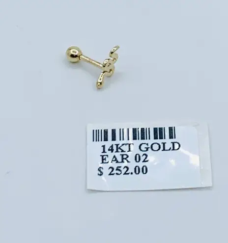 ❤️ 14k Gold stud earring Women ( one) ❤️ snake stud single earring ❤️