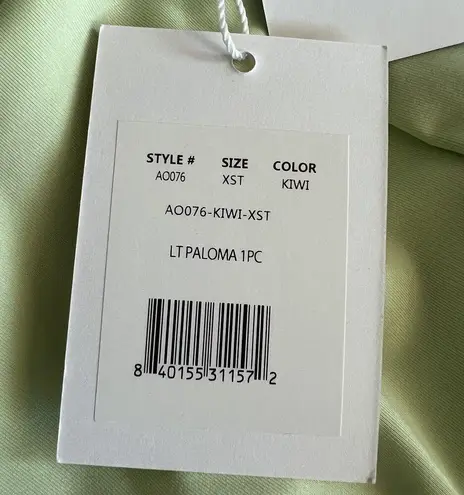 ANDIE  Paloma One Piece Swimsuit Extra Small Tall Kiwi Light Green NWT