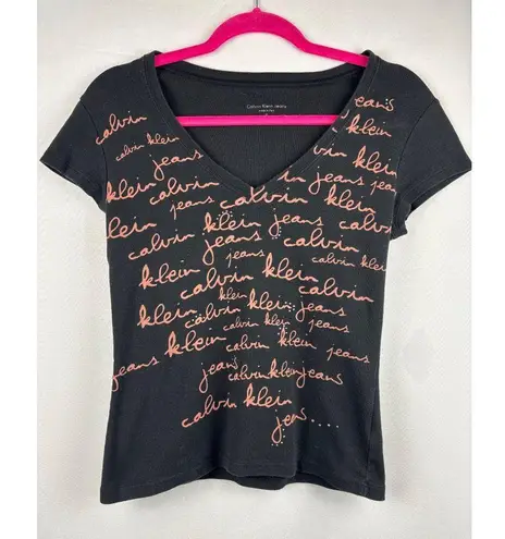 Calvin Klein Jeans Womens Black V