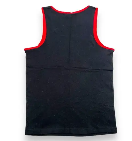 Ava Rose Womens Hottie Hot Sauce Tank Top Racerback Fitted Stretch Black Red 2X