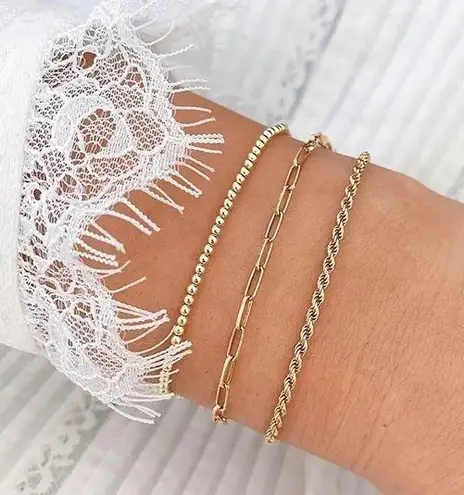 18k Gold Plated Mini Link Bracelet