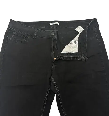 Riders By Lee Mid Rise Bootcut Black Denim Jeans Women's Size 18