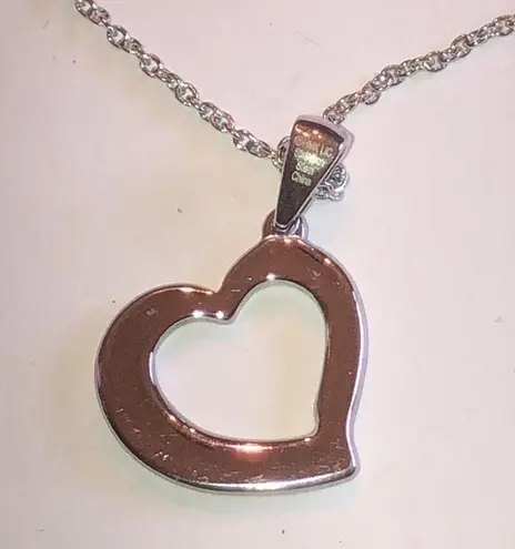 Grandmother Silver Tone Stainless Steel Grandmother Heart Pendant Necklace