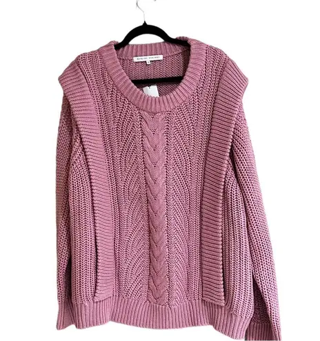 English Factory NWT Women's Knitted Sweater In Dusty Rose 3X