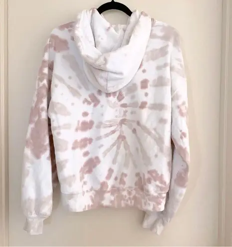 Abercrombie & Fitch Pink & White Tie Dye Hoodie & Shorts Matching Lounge Set