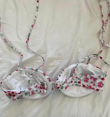 Beginning Boutique Pink Floral Bikini Top