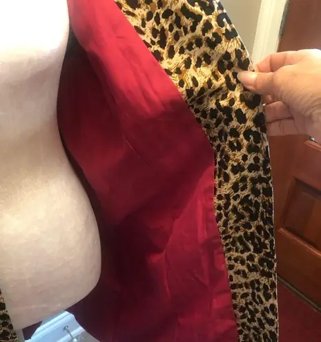 Vintage 1990s All Weather Trench Coat Rain Jacket Leopard Print Size undefined