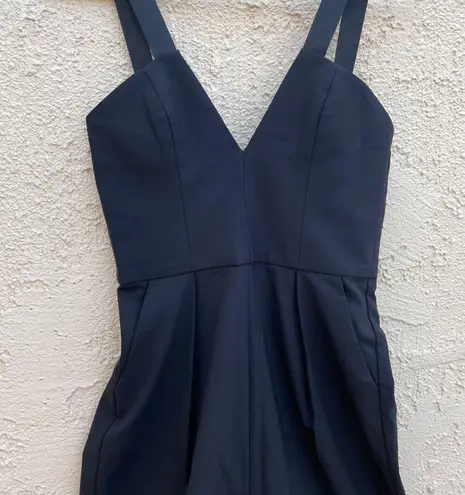 Dion Lee Tux black crepe playsuit romper jumpsuit size US 6 small