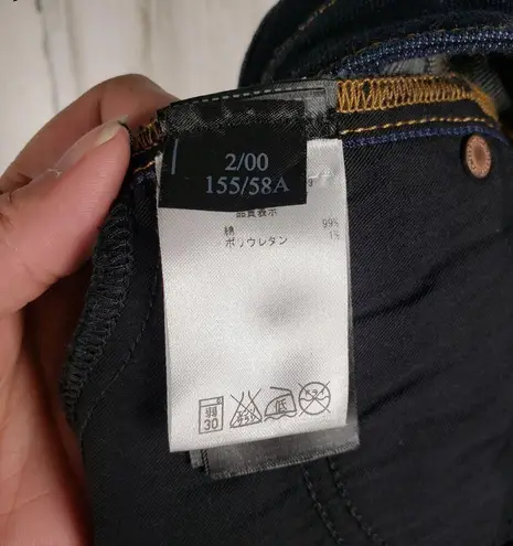 ALLSAINTS NWOT Dark Wash Blue Denim Ace Mini Jean Skirt Women's Size 00