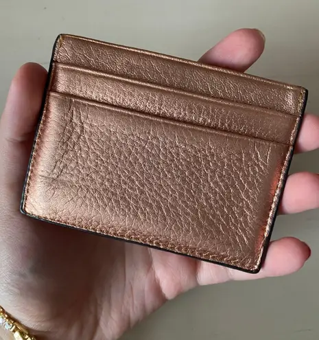 Aimee Kestenberg Aimme Kestenberg genuine leather metallic bronze cardholder