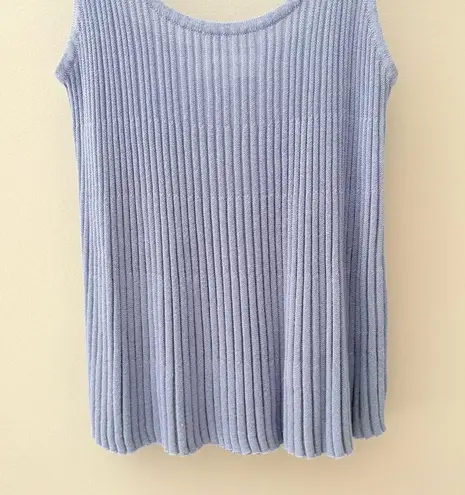 John + Jenn Flowy Tank Top Blue Sz Medium