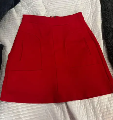 Maeve NWOT by Anthropologie red mini skirt