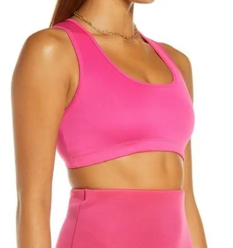 Sammy B Workout Top Womens Size Small Pink Racerback Cropped Activewear