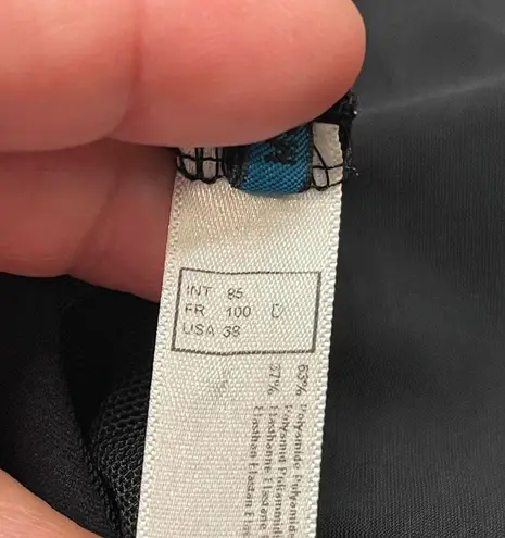 Maison Lejaby Drape Full Cup Ballerina Black Swimsuit Size 38/Large EUC #2478