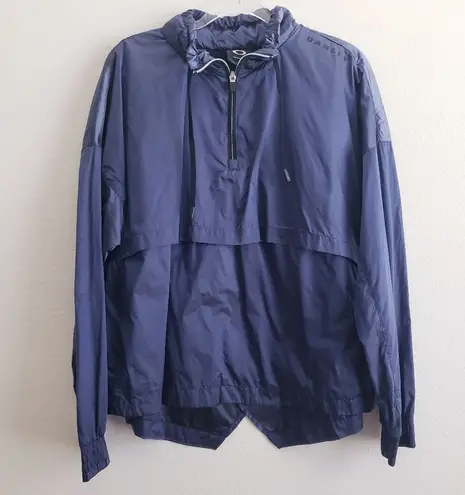 Oakley Blue Quarter Zip Windbreaker Proformance Fit Jacket