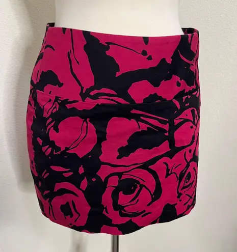 EXPRESS Floral Mini Skirt Sz S