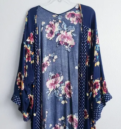 Band of Gypsies  Floral Long Duster Cardigan