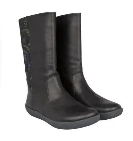 Camper Twins Wool and Leather Boot Black and Gray Size 37 US 7