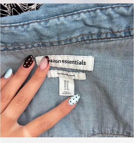 Amazon  denim button down  - Image 6