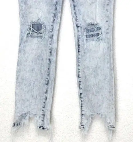 L'Agence Skinny Highline High Rise Calypso Shark Bite Cuff Jean Size 25