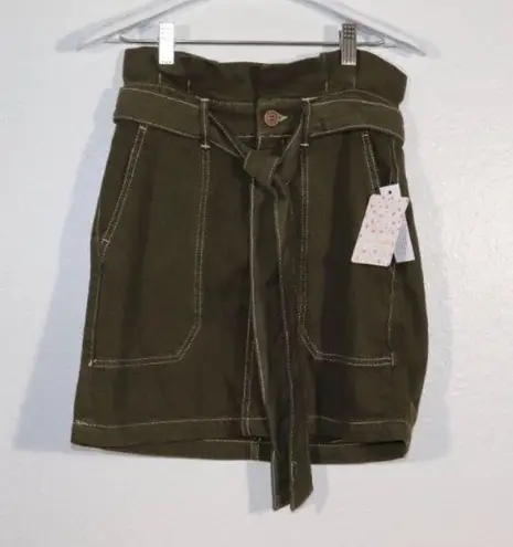 Free People NWT  Army Green Skirt Size 10 - Image 2