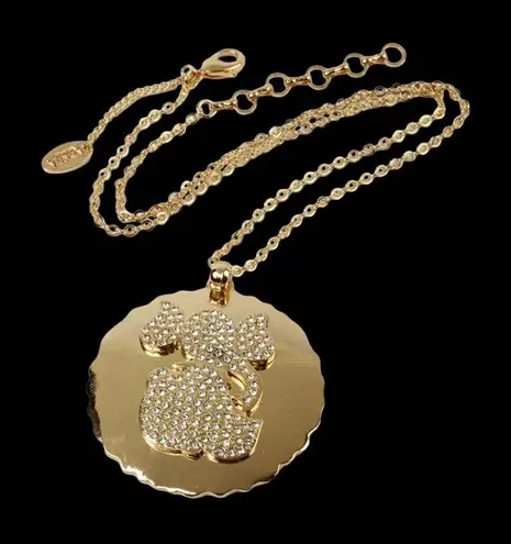 Amrita Singh Ganesh Austrian Crystal Gold Necklace