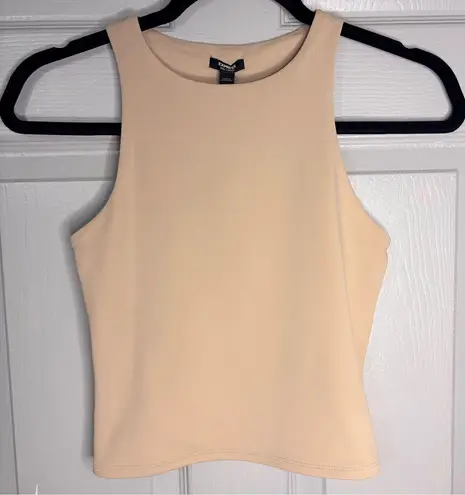 EXPRESS  nude Tank Top Essential body countour NWT women’s light compression thumbnail 1