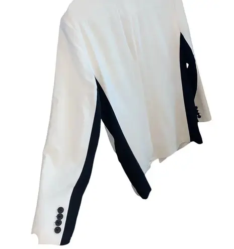 Narciso Rodriguez For Design Nation White & Black Blazer Size 14