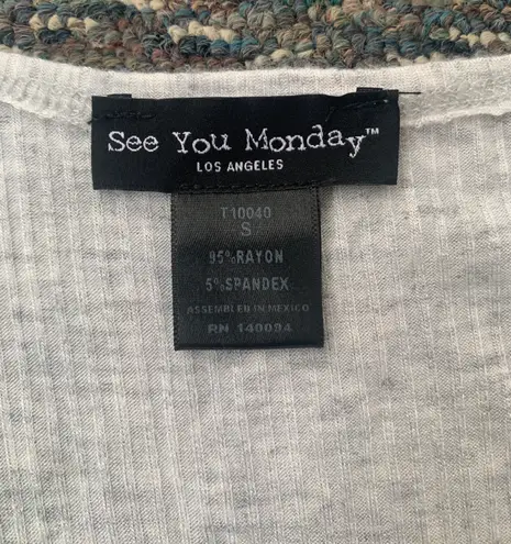 See You Monday Ribbed Duster Cardigan