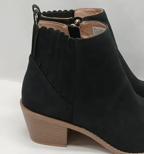 Draper James Women's Elle Chelsea Ankle Boots Size 10M Black Faux Suede Casual