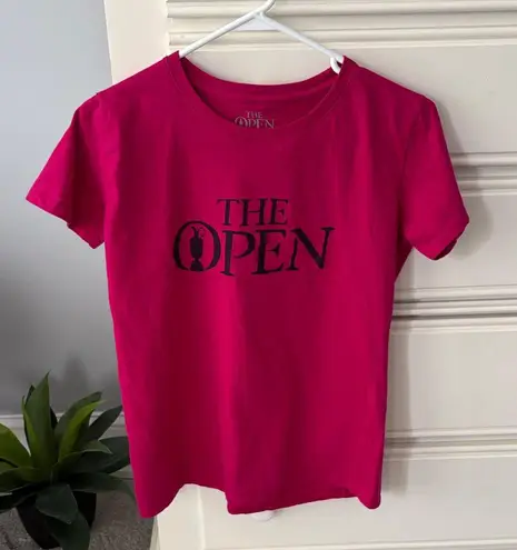 The Open Bright Pink T