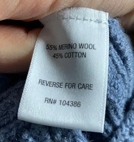 Ryllace Merino blend V neck open knit sweater size 1X