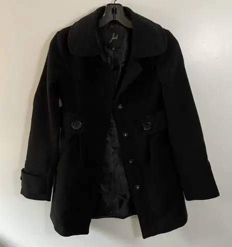 JACK Felted Pea Coat Black