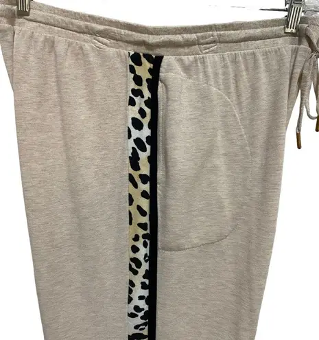 Sofia Vergara  Intimates Jogger Pants Loungewear Soft Modal Size Large Tan Pocket