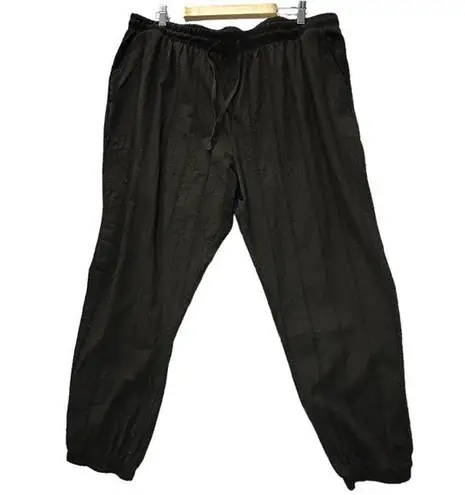 Terra & Sky Black Relaxed Fit Soft Jogger Size 1X or 16-18