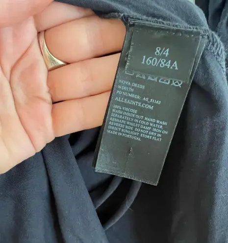 All Saints nova grey wrap dress