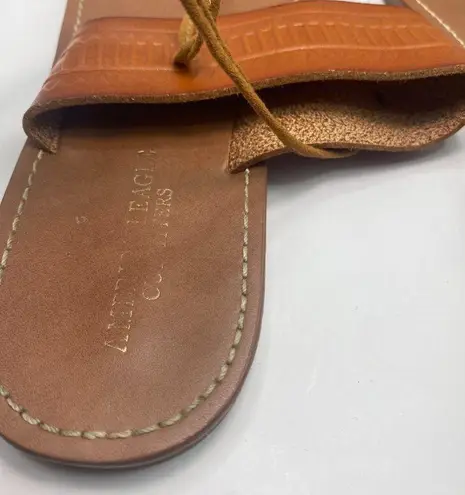 American Eagle  Outfitters AE Tan Ankle Tie Sandals