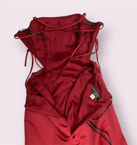 Gunne Sax Vintage Jessica McClintock Ruby Red Gown size 3/4