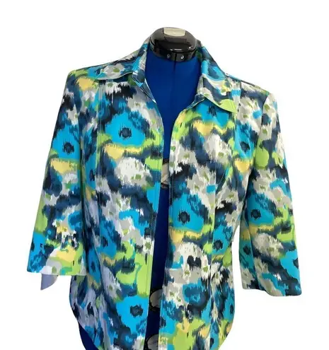 kim rogers , Size 12, Multi Color, Blazer, fully lined, open front design,