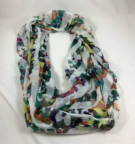 34” multi color design Cowl neck scarf