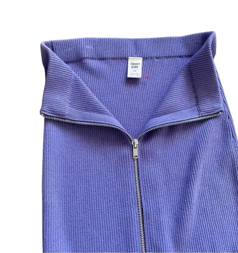 Open Edit RIB ZIP FRONT
SWEATER KNIT SKIRT Sz XS