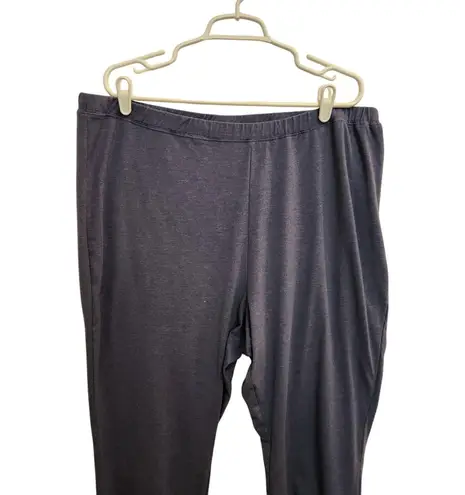 Woman Within Elastic Waist Pull On Skinny High Rise Leggings Casual Gray Size 2X