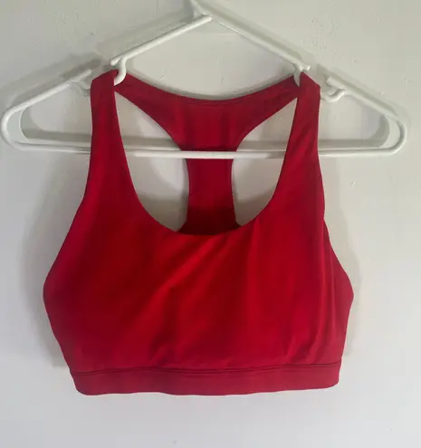 Fabletics Women’s Padded Sports Bra Red Size Medium