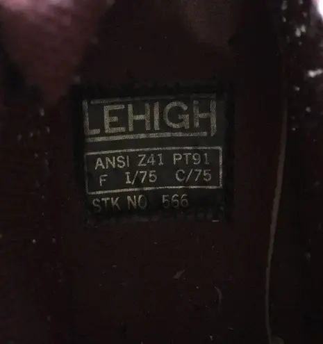 Lehigh • Women’s Steel Toe Boots Power Cushion Size 8 Brown