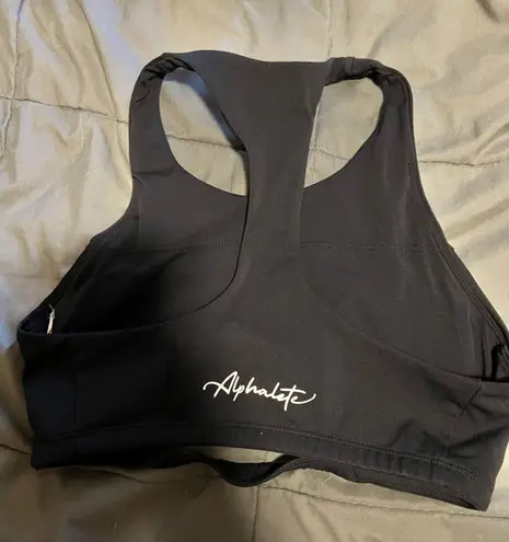 Alphalete Pulse Surge Black Sports Bra