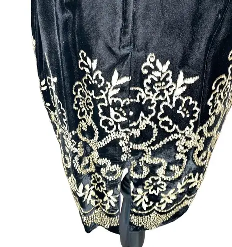 Jessica McClintock Vintage Gunne Sax Black Velvet Formal Dress Size 9/10 USA