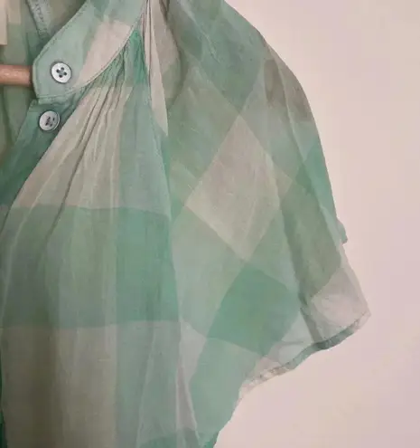 Maeve Gingham Flutter Top