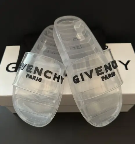 Givenchy Slides Sandals Transparent Rubber